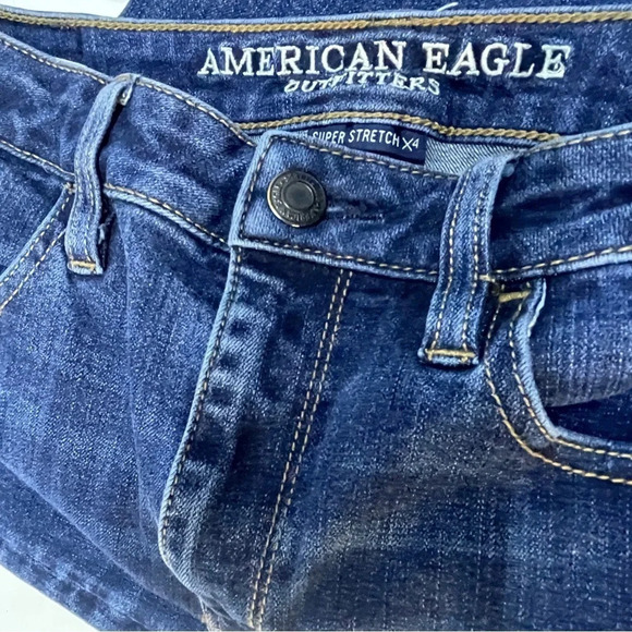 American eagle super stretch skinny jeans size 4 long - Picture 10 of 12